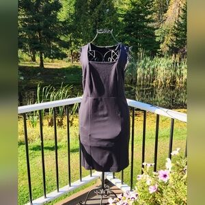 Ann Taylor 12 petite, sleeveless black dress, EUC